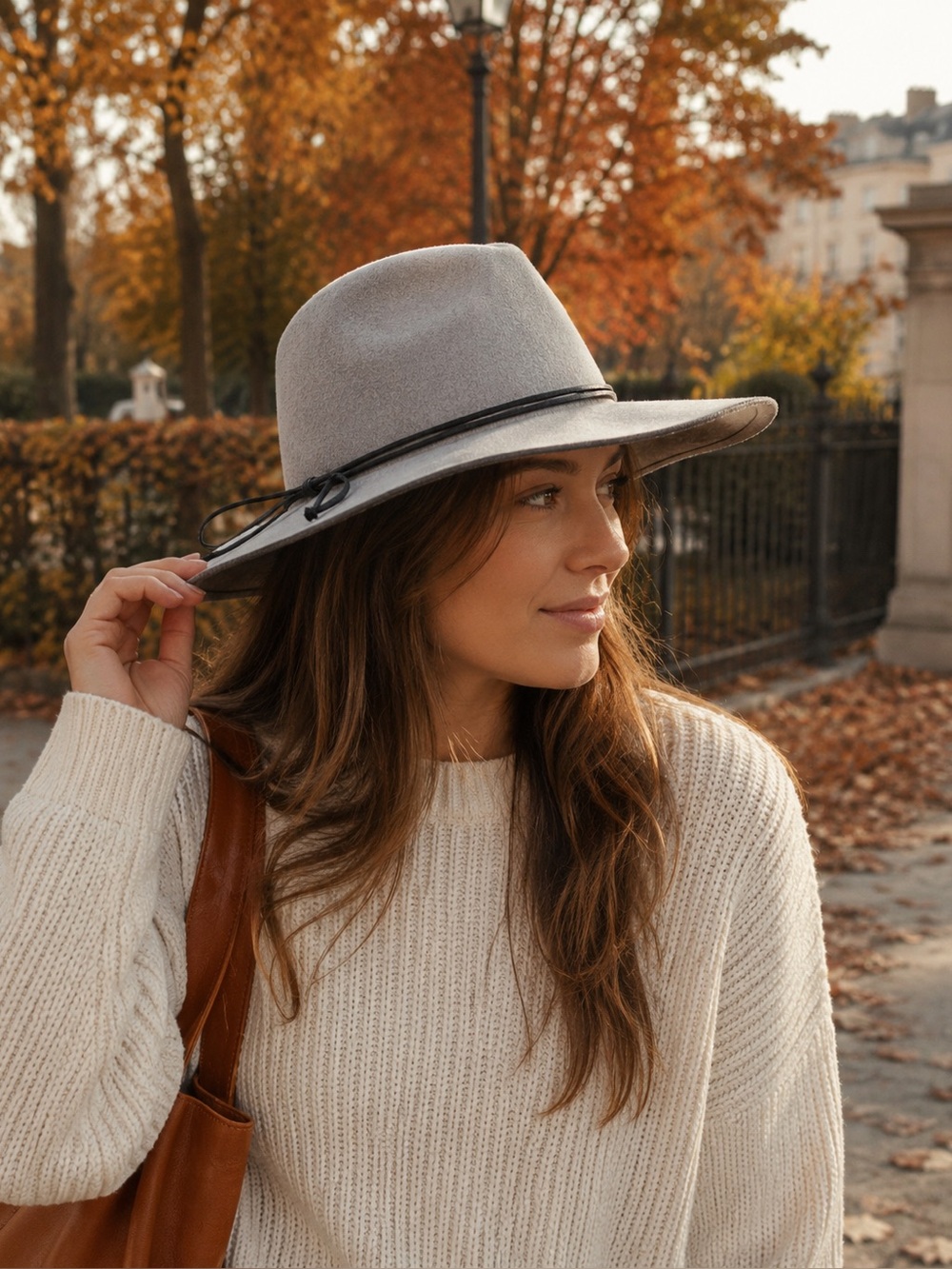Blue/Grey Fedora Style Hat